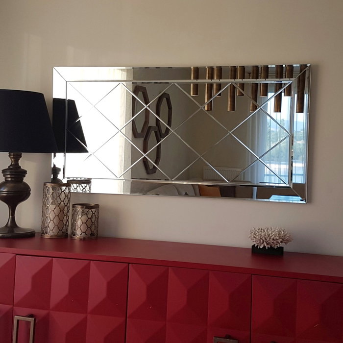 Hanah Home Espejo de Hotel A306Y Plateado